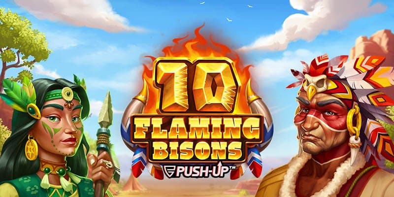 machine a sous 10 Flaming Bisons