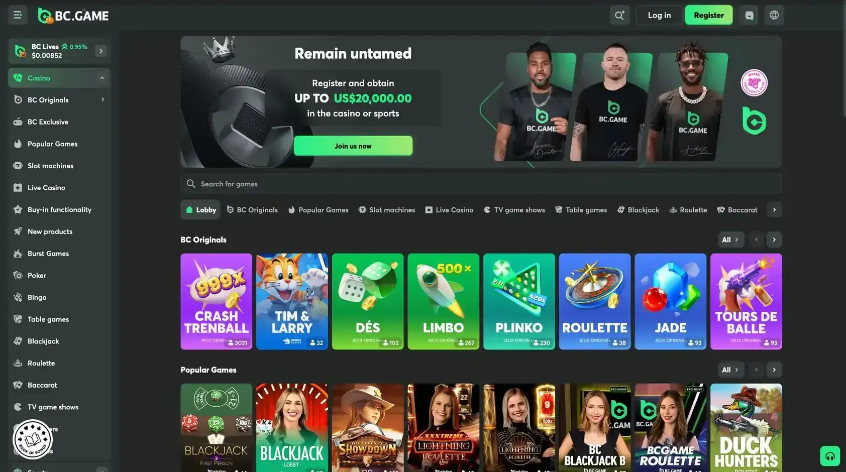 casino games
