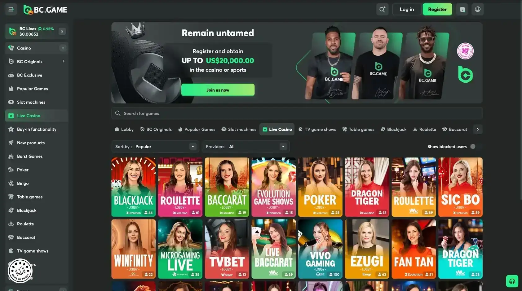 live casino