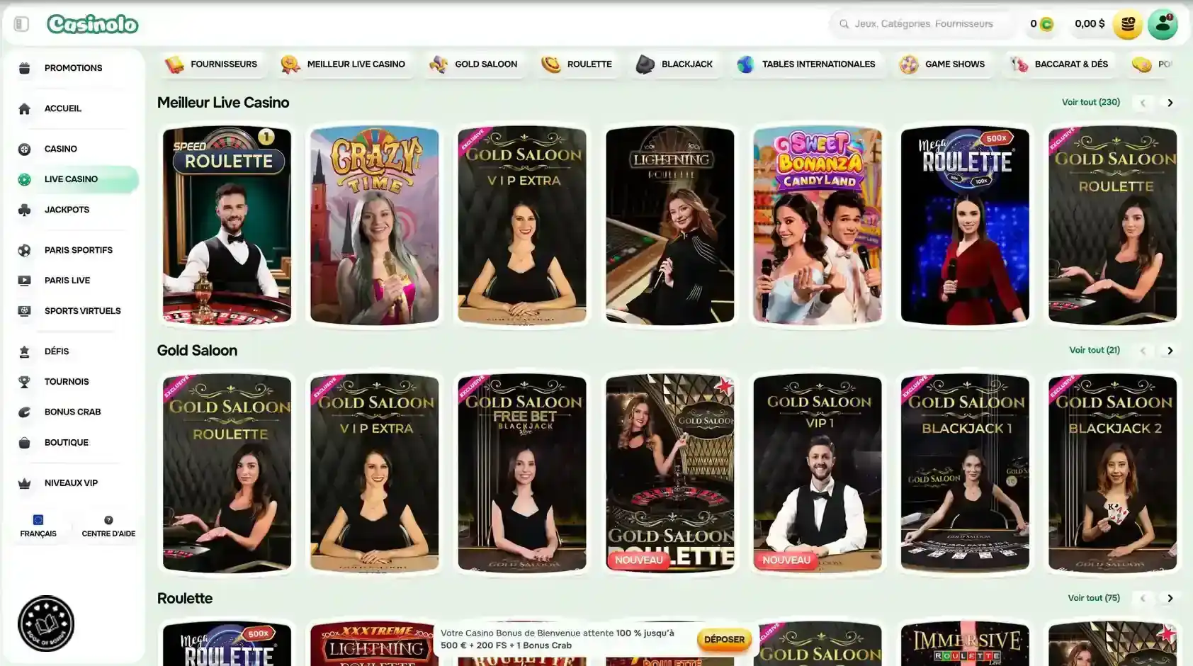 live casino