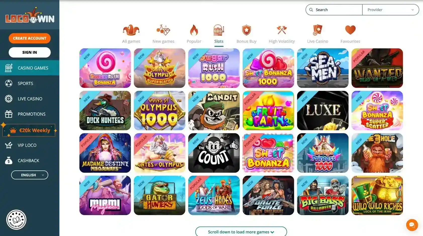 online slots