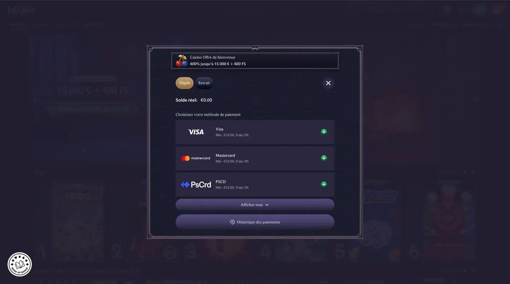 deposit method