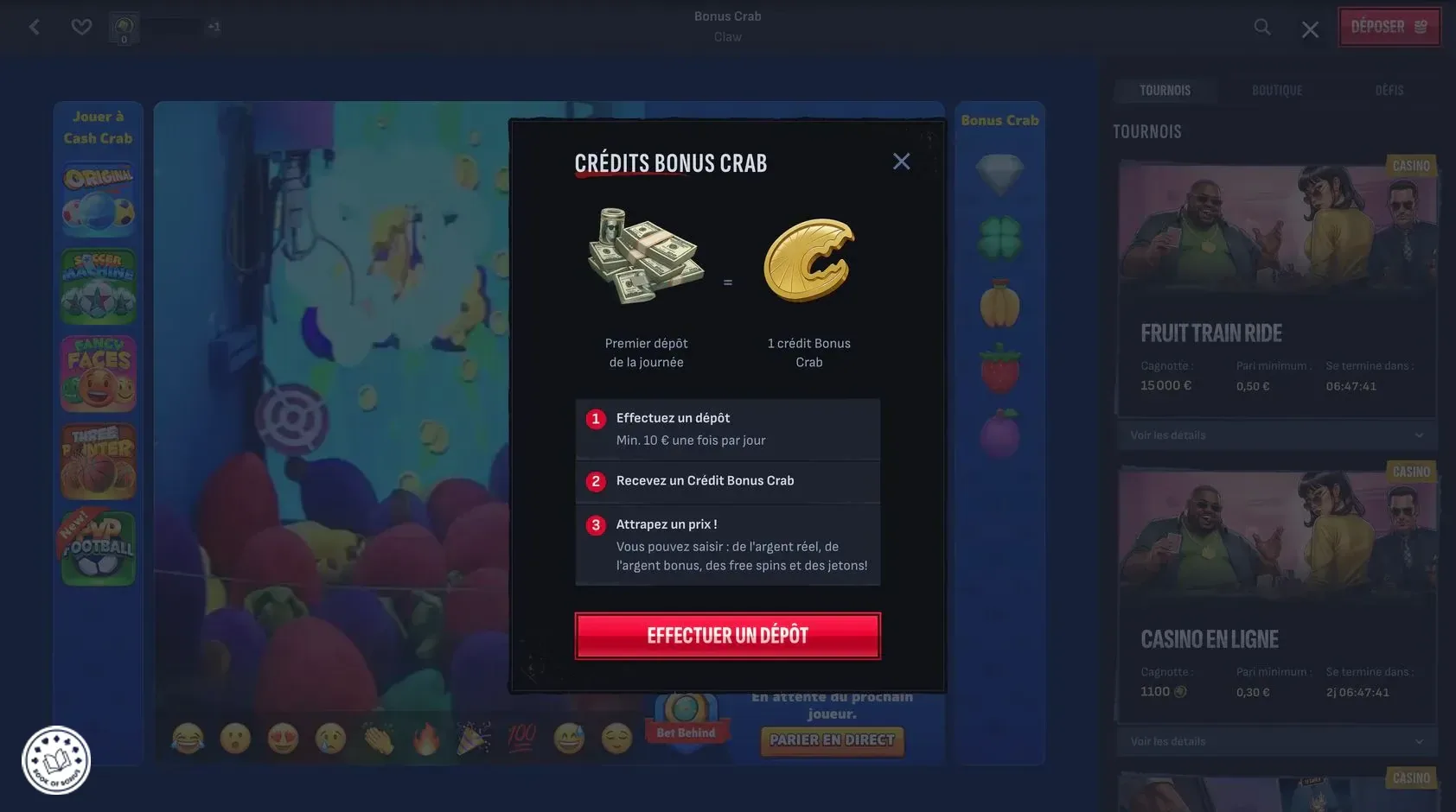 crab bonus