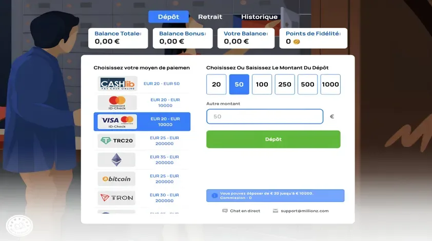 deposit method