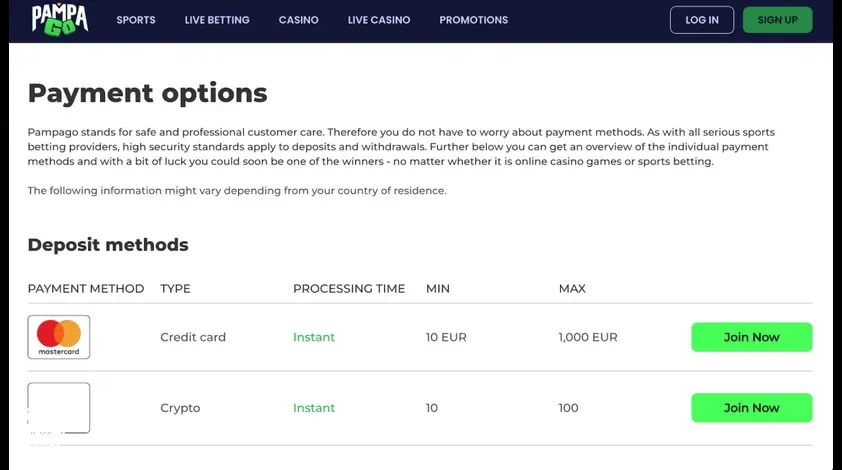 deposit method