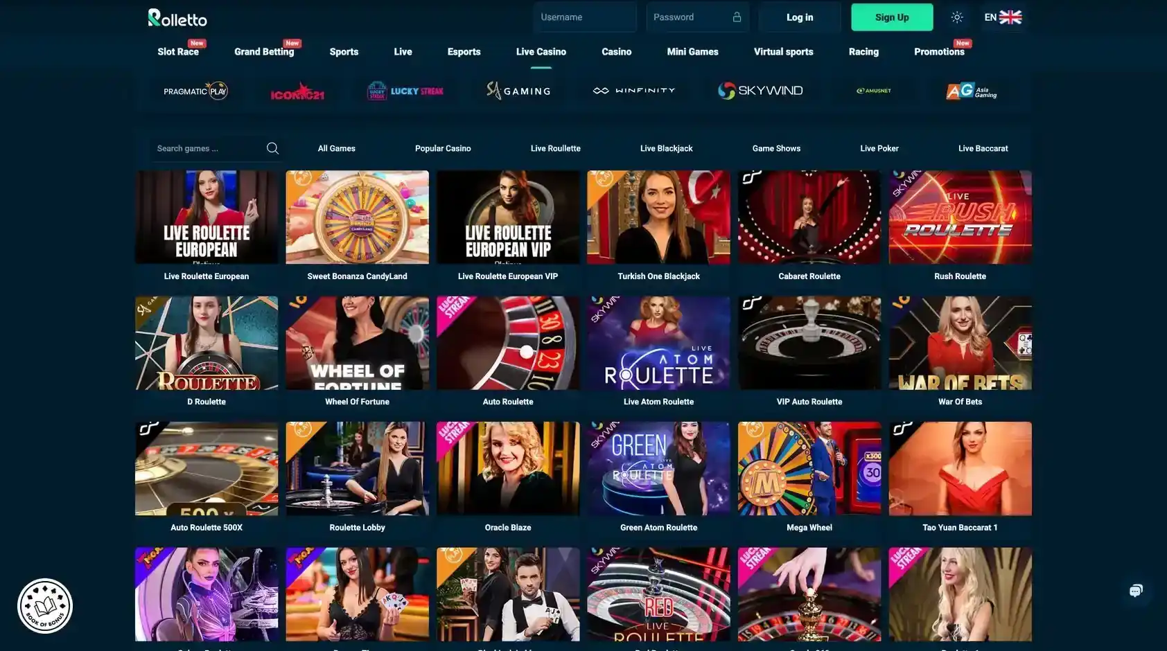 live casino
