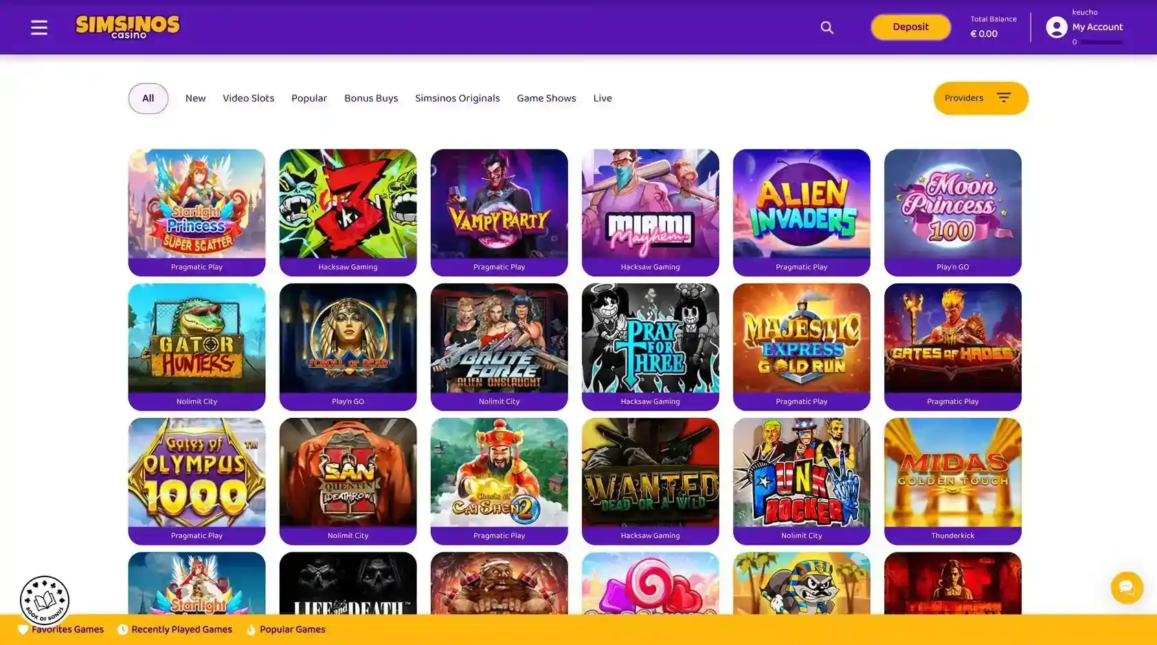 casino games