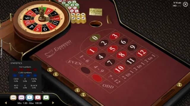 12 Number Roulette (Espresso)
