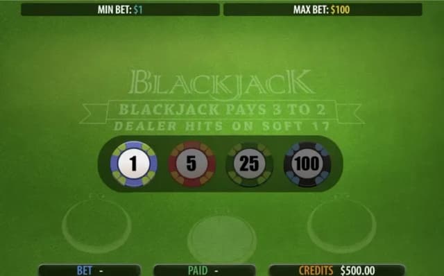 3 Hand Blackjack (Multislots)