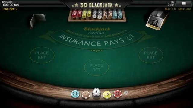 3D Blackjack