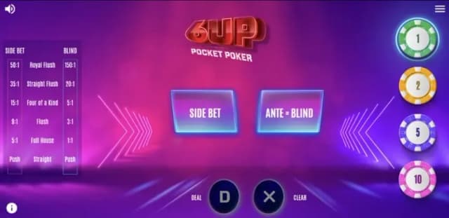 6 Up Pocket Poker