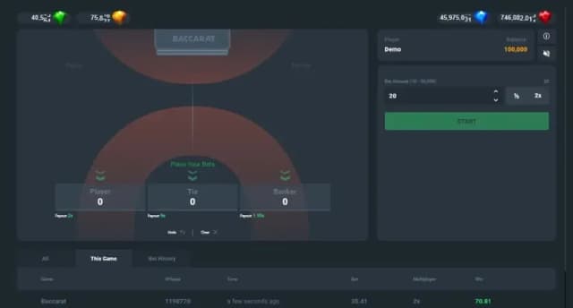 Baccarat (Popok Gaming)