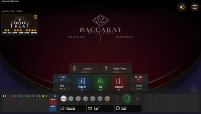 Baccarat Triple Treat
