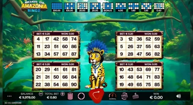 Bichos Da Amazonia Bingo