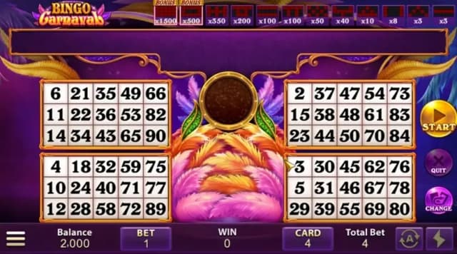 Bingo Carneval Lightning