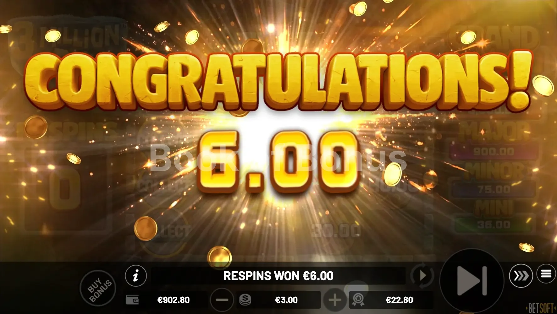 Grand gain 3 Million BC