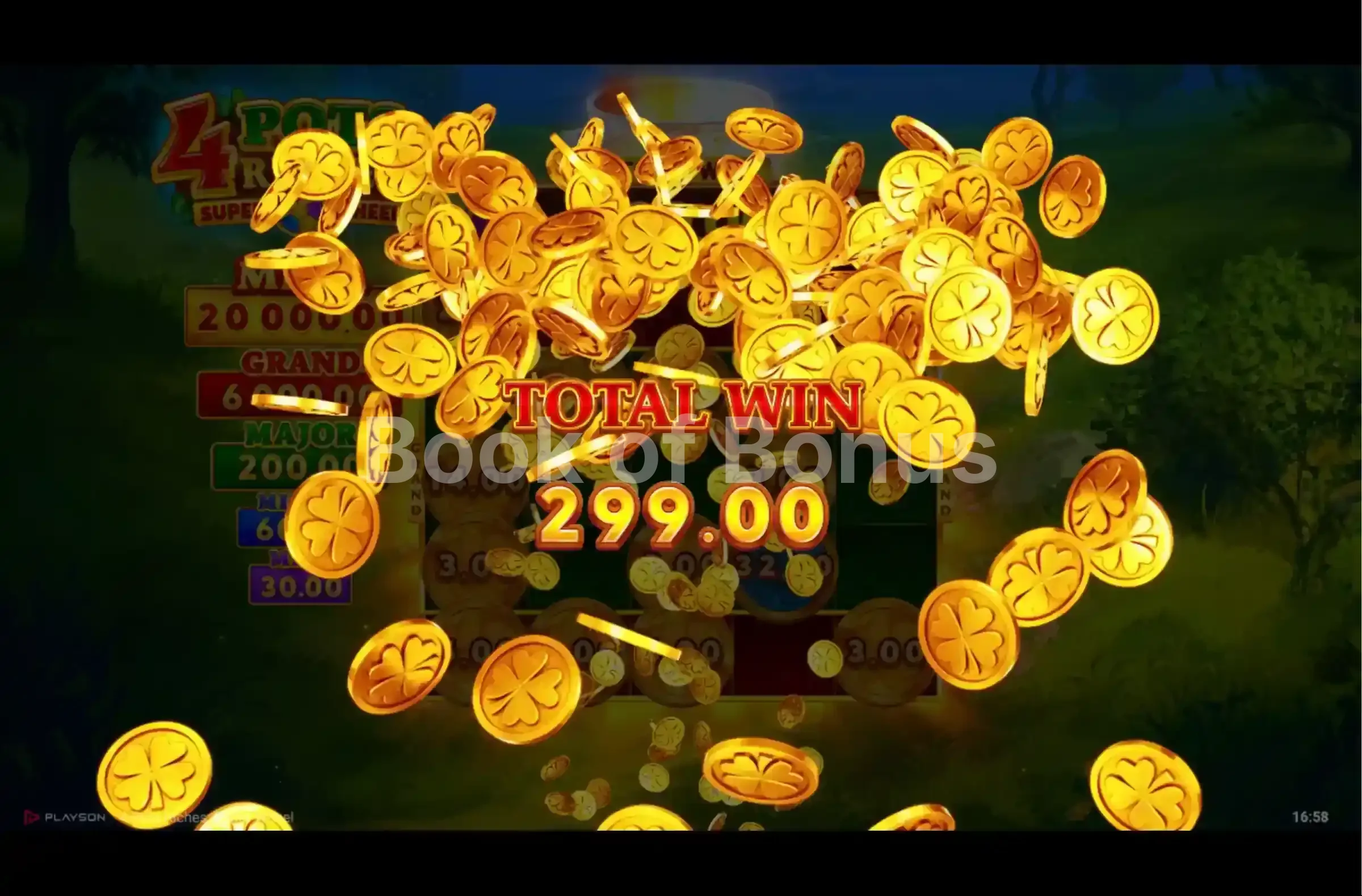 4 Pots Riches Super Wheel par Playson - gros gain