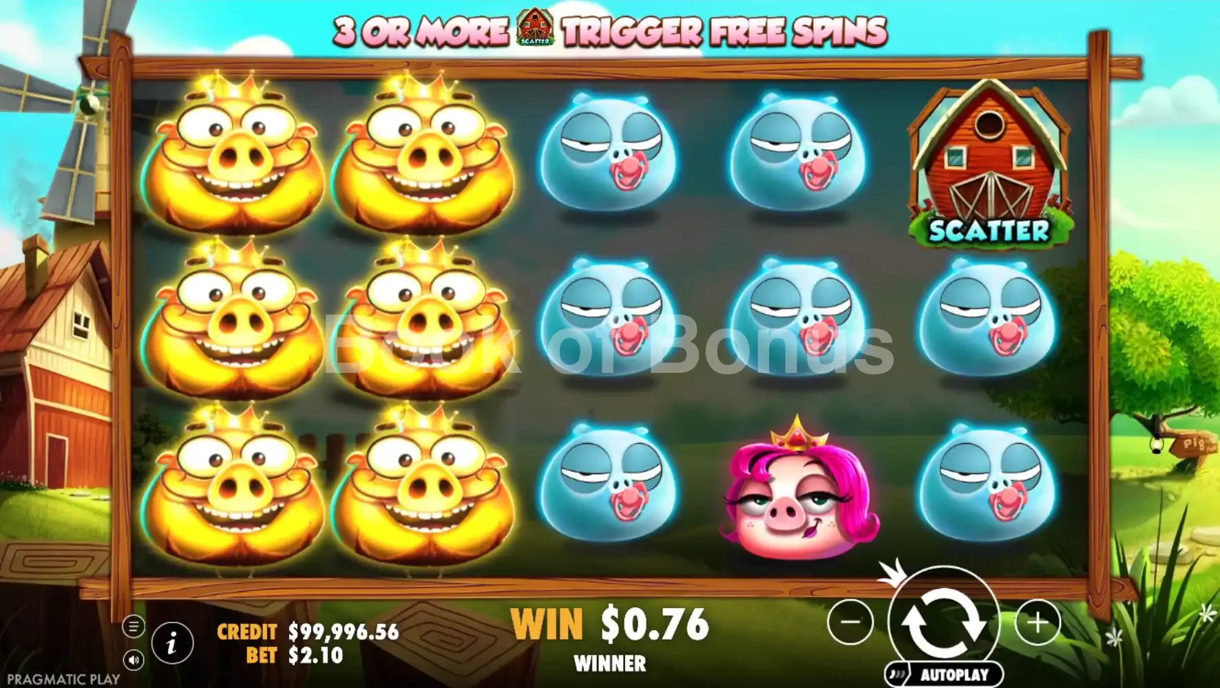 7 Piggies par Pragmatic Play - base game 2