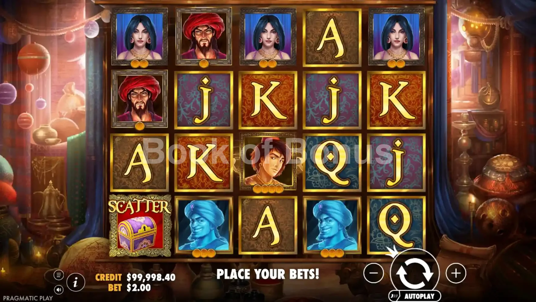 Deuxième vue du jeu Aladdin's Treasure
