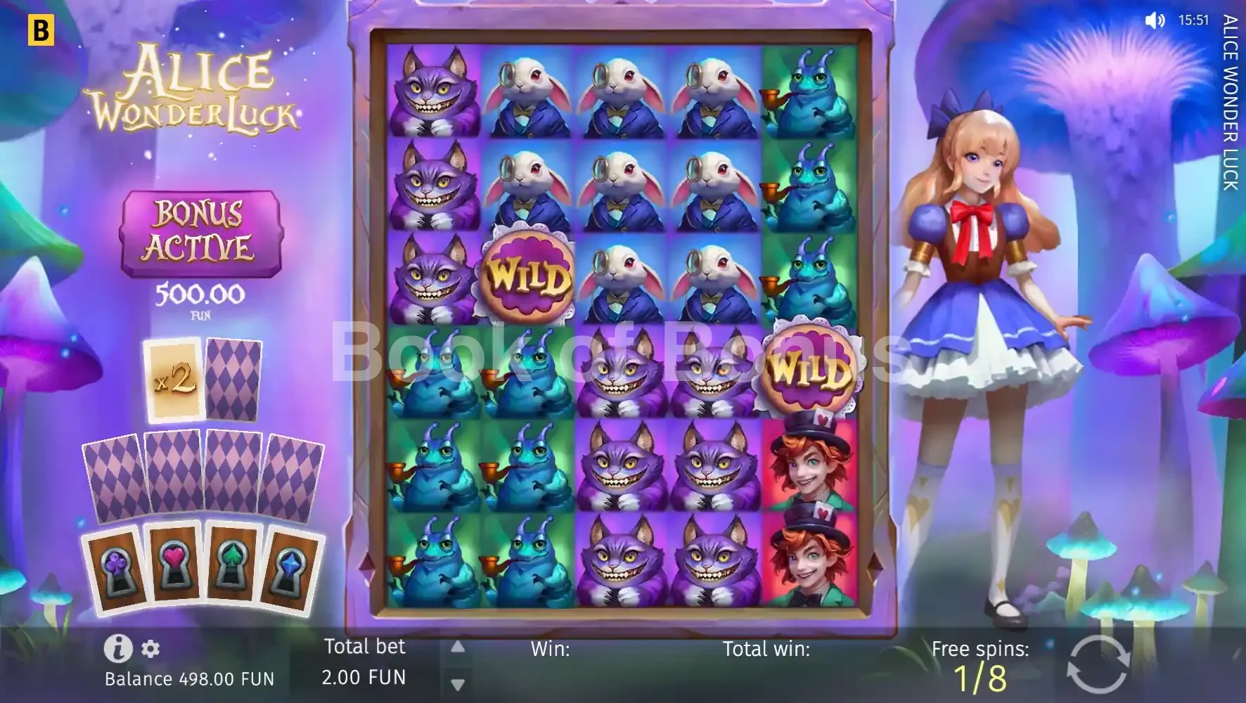 Alice WonderLuck par BGaming - tours gratuits