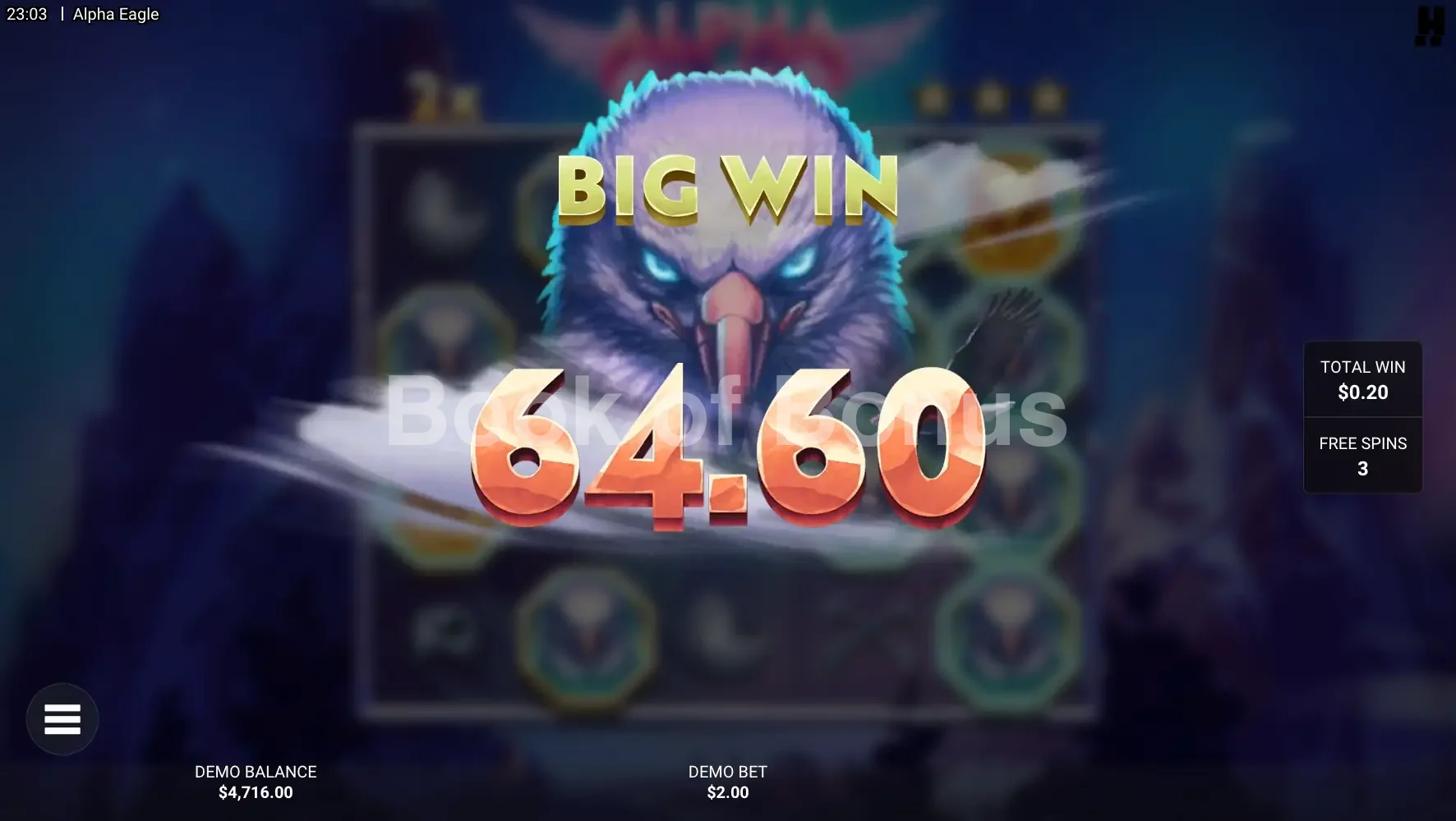 Gros gain Alpha Eagle