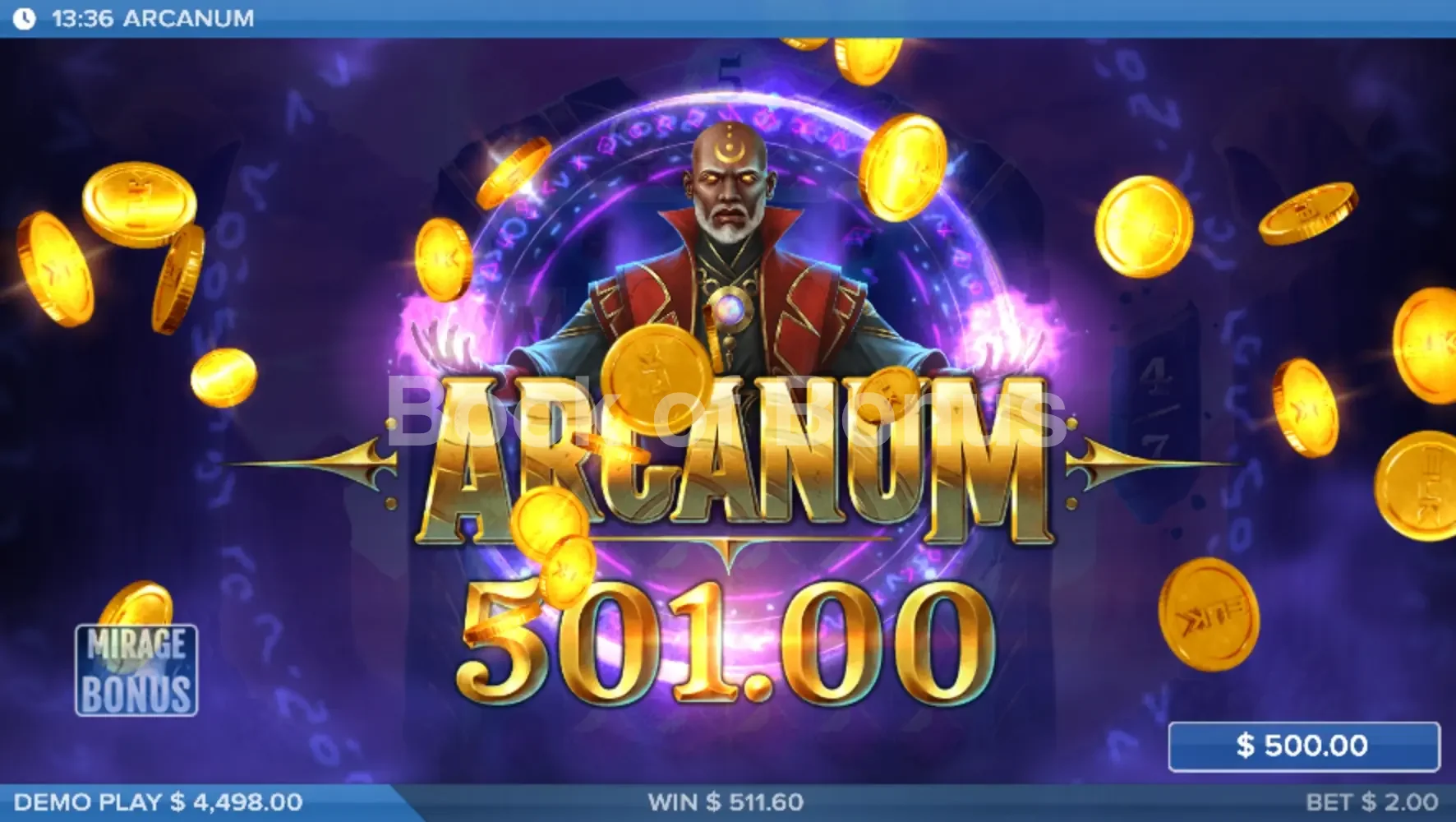 Arcanum par ELK Studios - gros gain