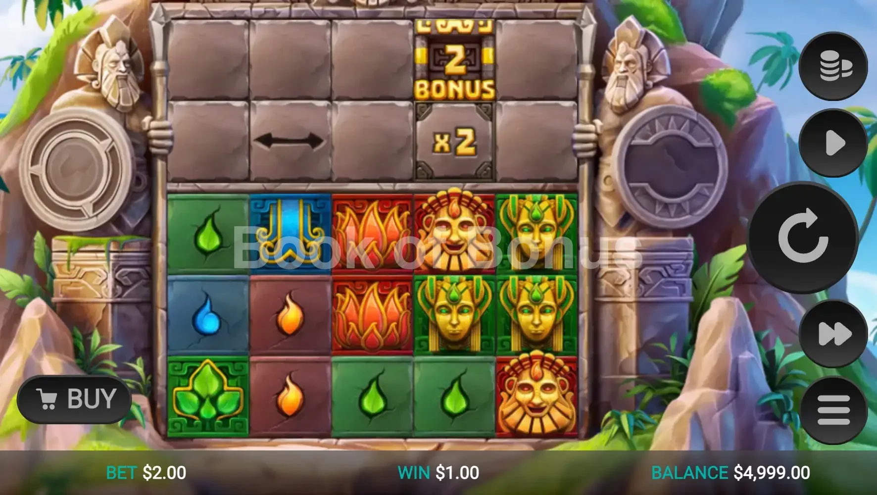 Atlantis Crush par Relax Gaming - jeu de base et disposition des rouleaux