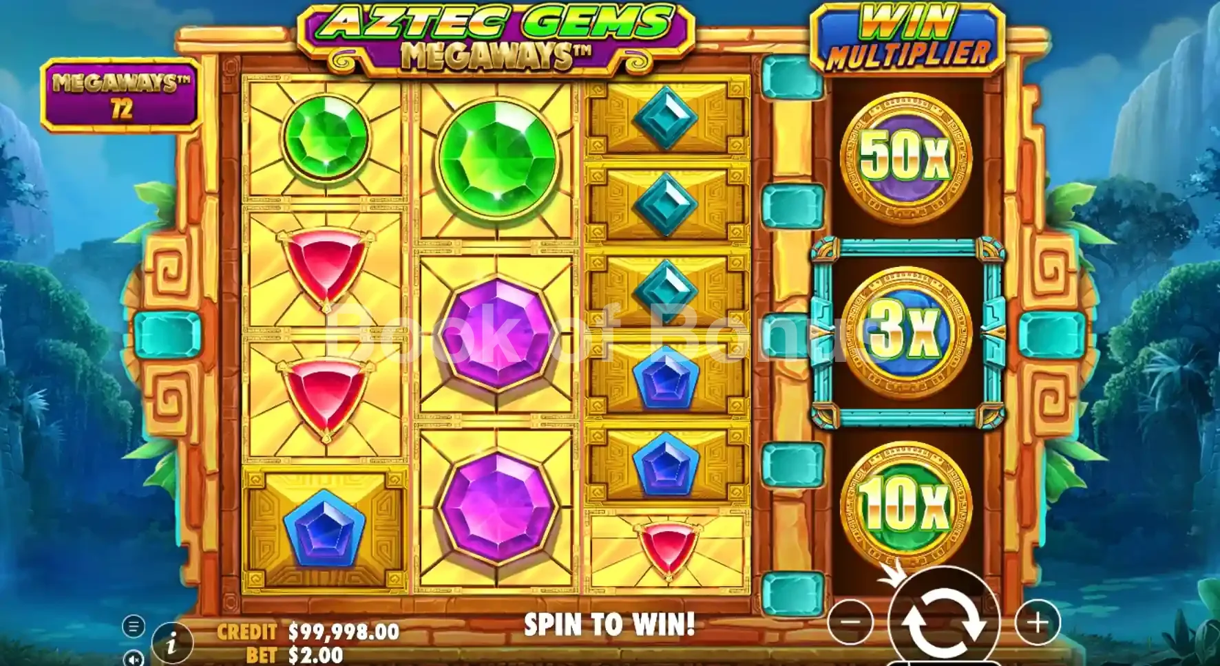 Jeu de base Aztec Gems Megaways