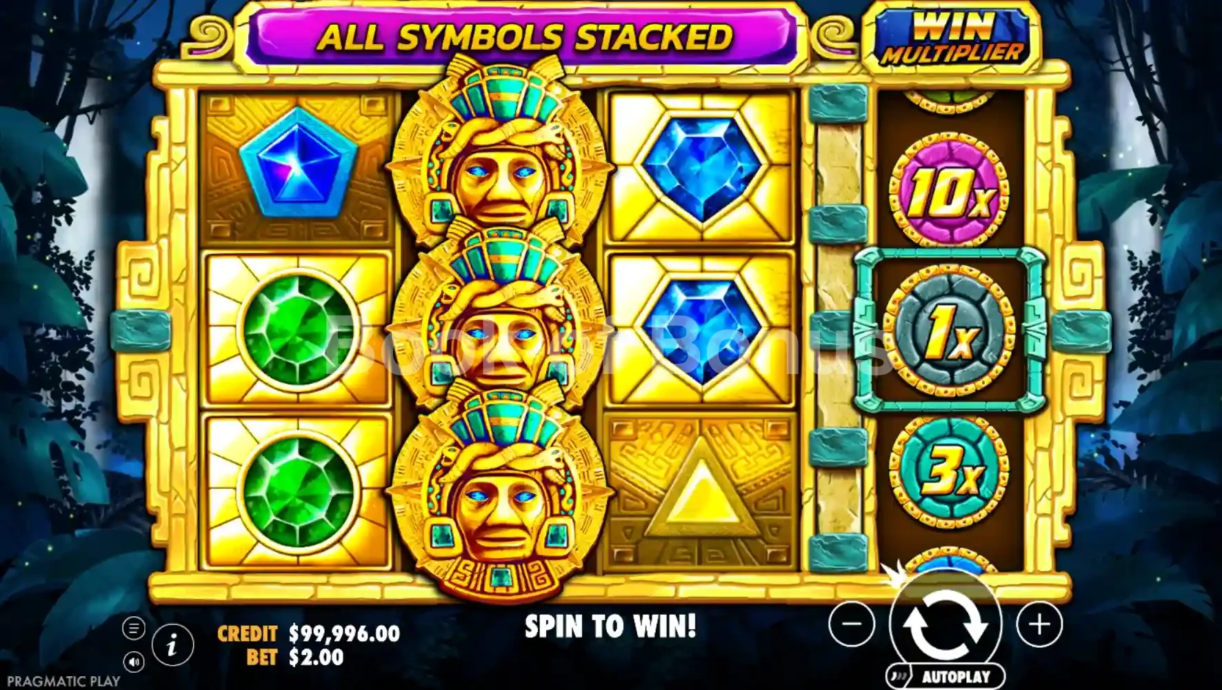 Gameplay en cours Aztec Gems