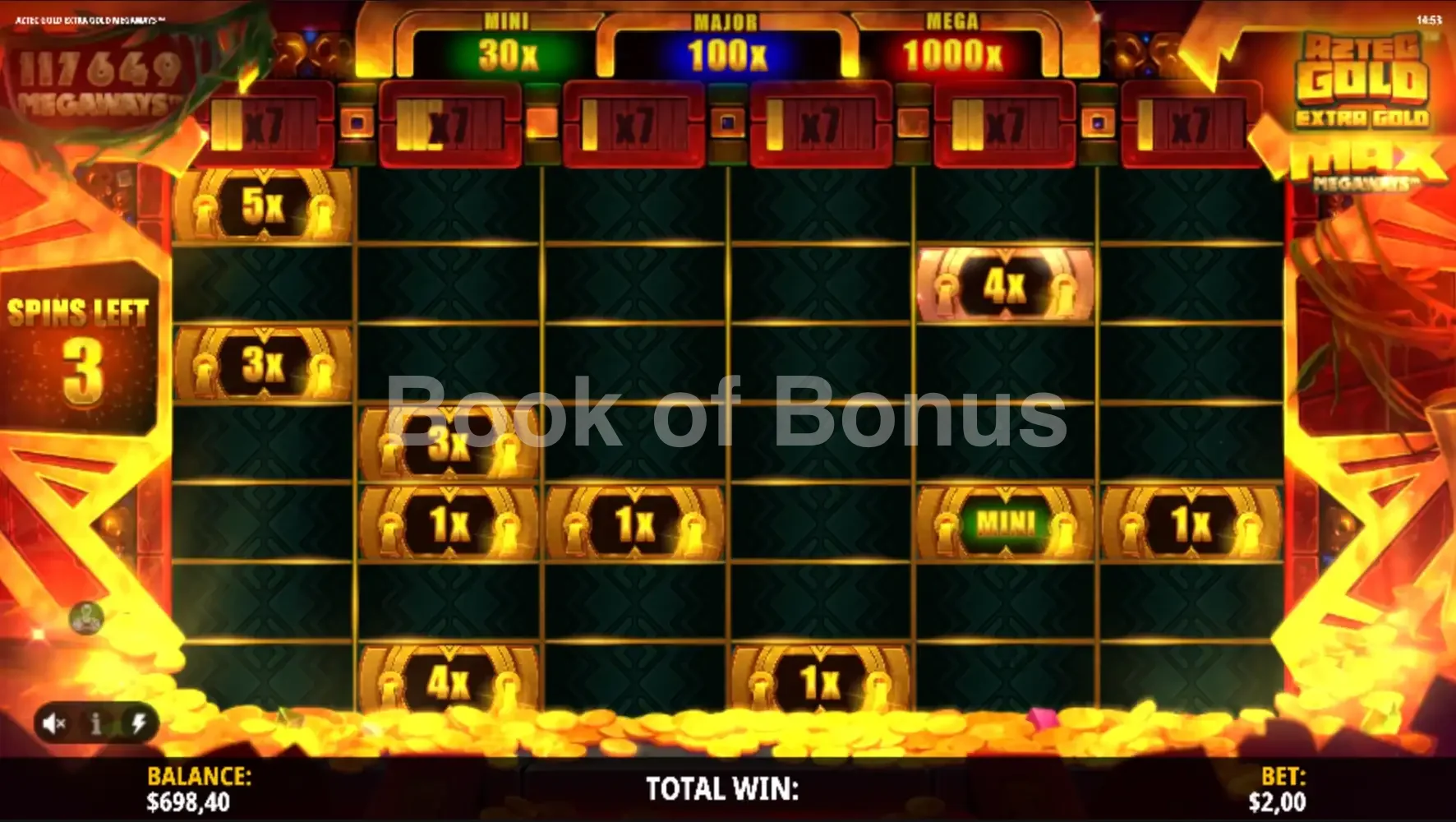 Aztec Gold Extra Gold Megaways par iSoftBet - tours gratuits