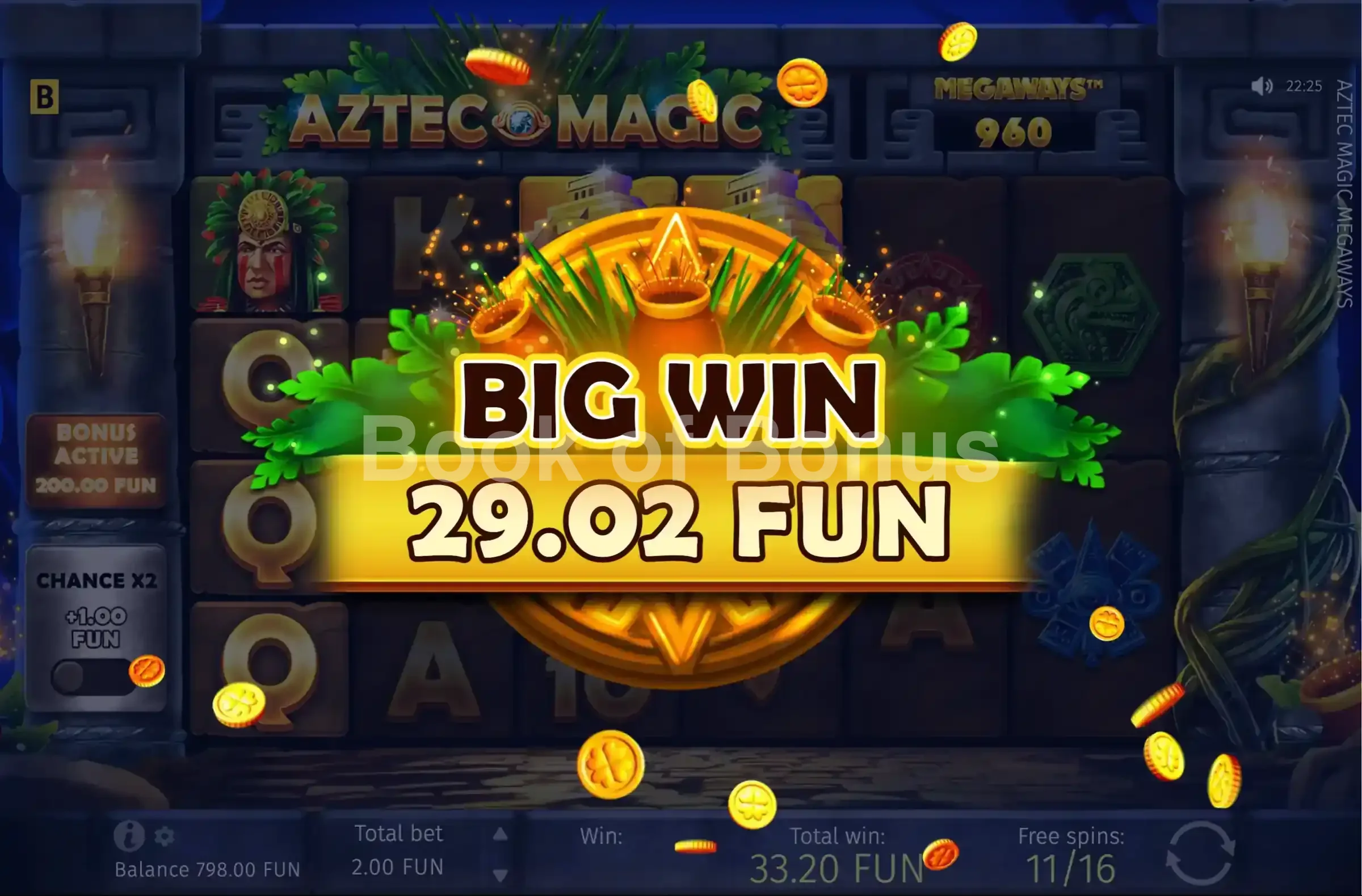 Aztec Magic Megaways par BGaming - gros gain
