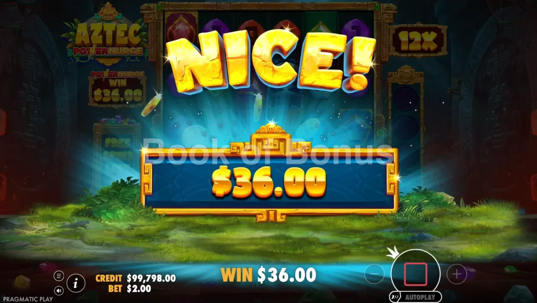 Gros gain sur Aztec Powernudge