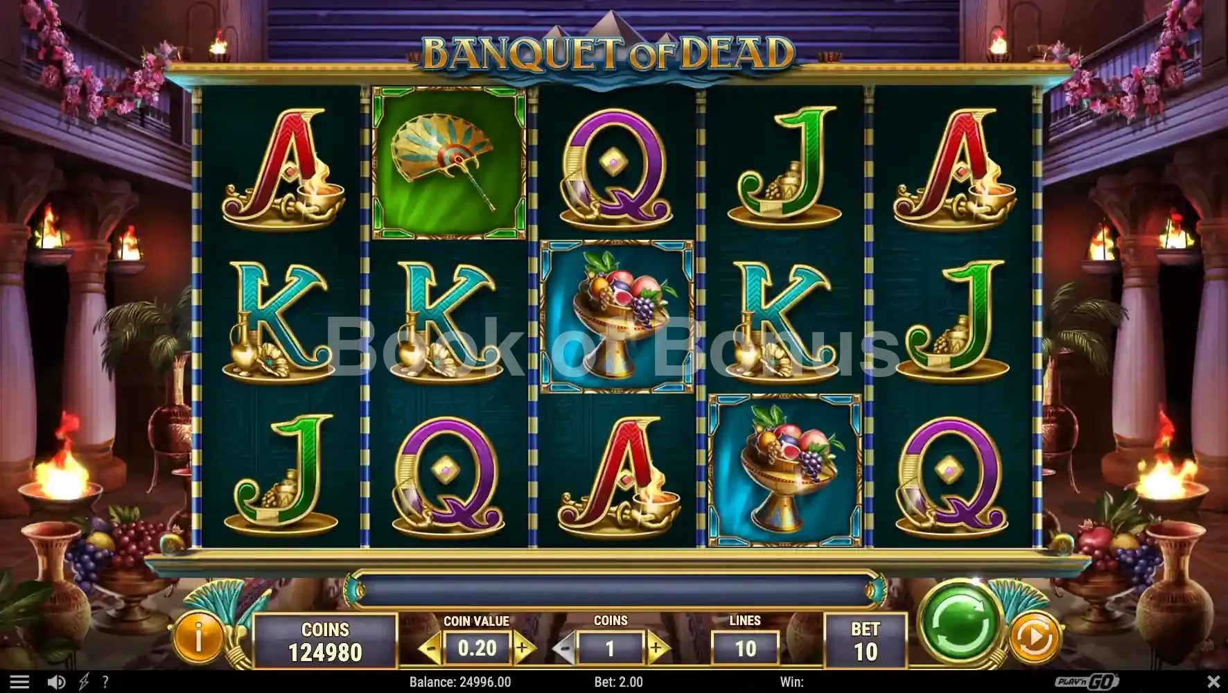 Banquet of Dead par Play'n GO - base game 2
