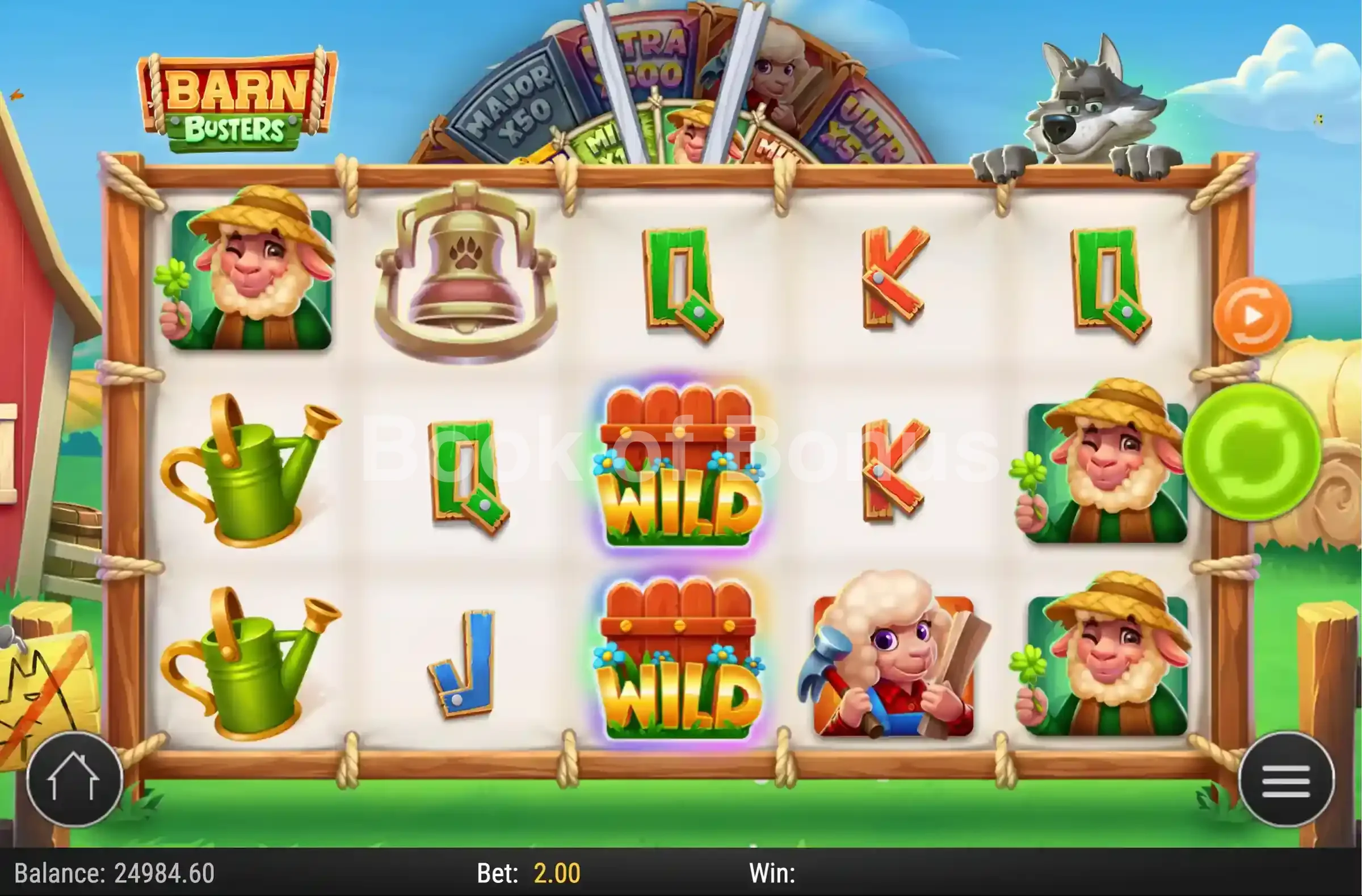 Barn Busters par Play'n GO - symbole wild