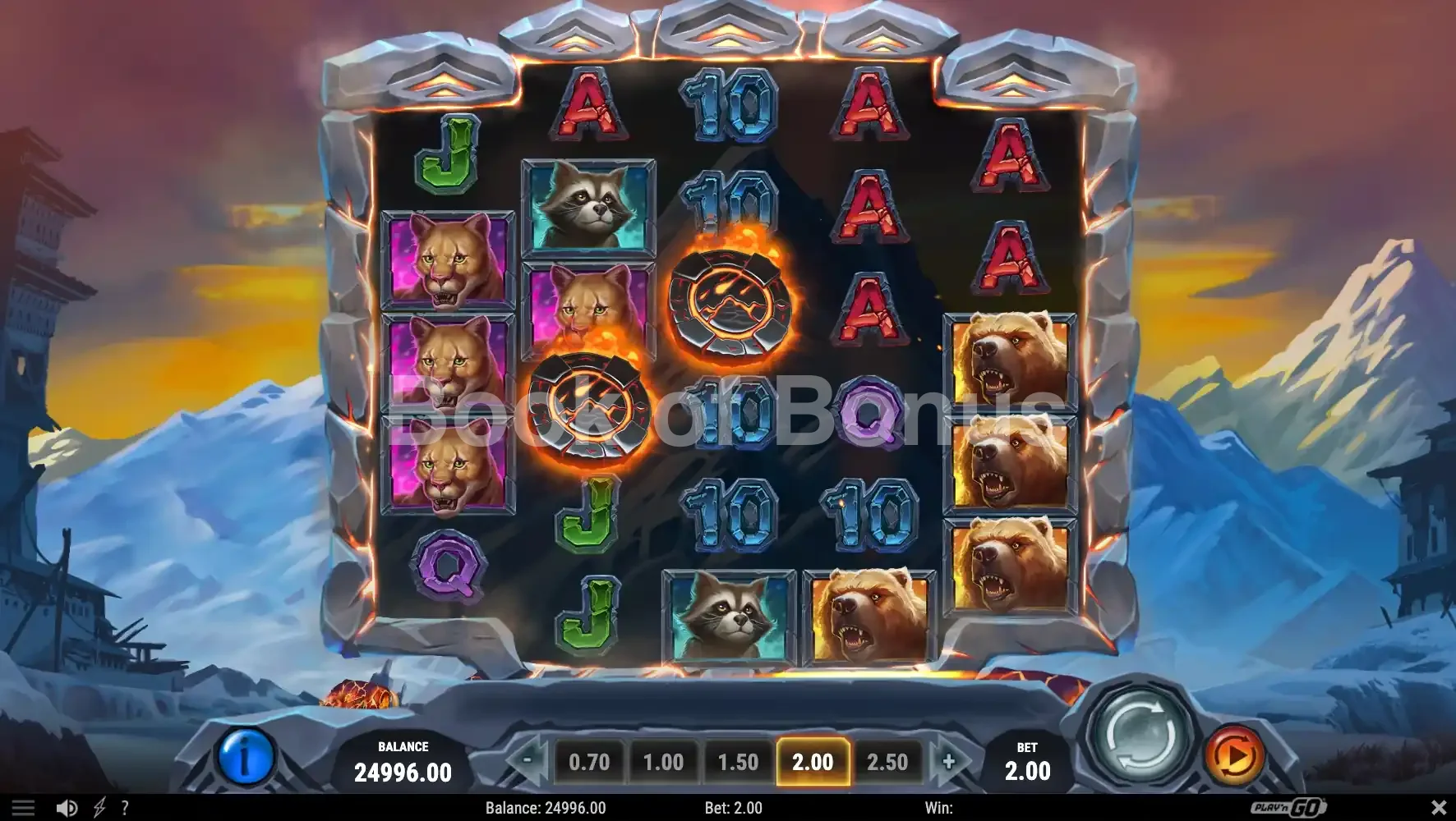Rouleaux en action Beasts of Fire Maximum