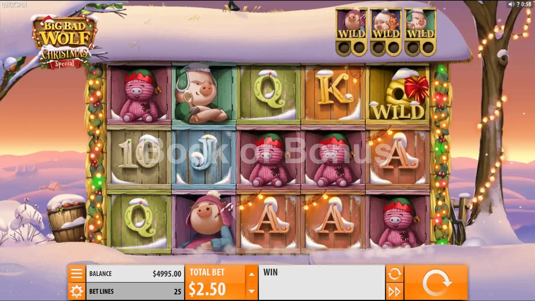 Big Bad Wolf Christmas Special par Quickspin - base game 2