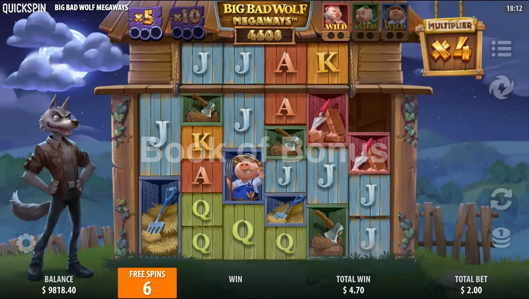 Big Bad Wolf Megaways par Quickspin - tours gratuits