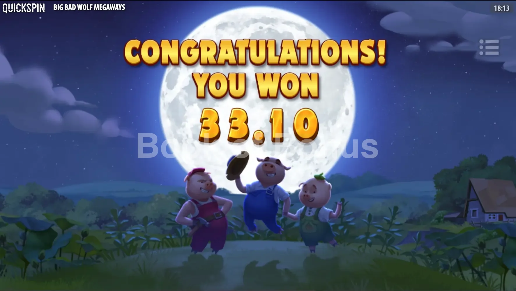 Big Bad Wolf Megaways par Quickspin - gros gain