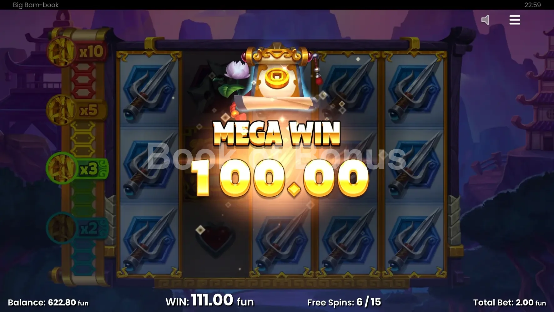 Big Bam-Book par Push Gaming - gros gain
