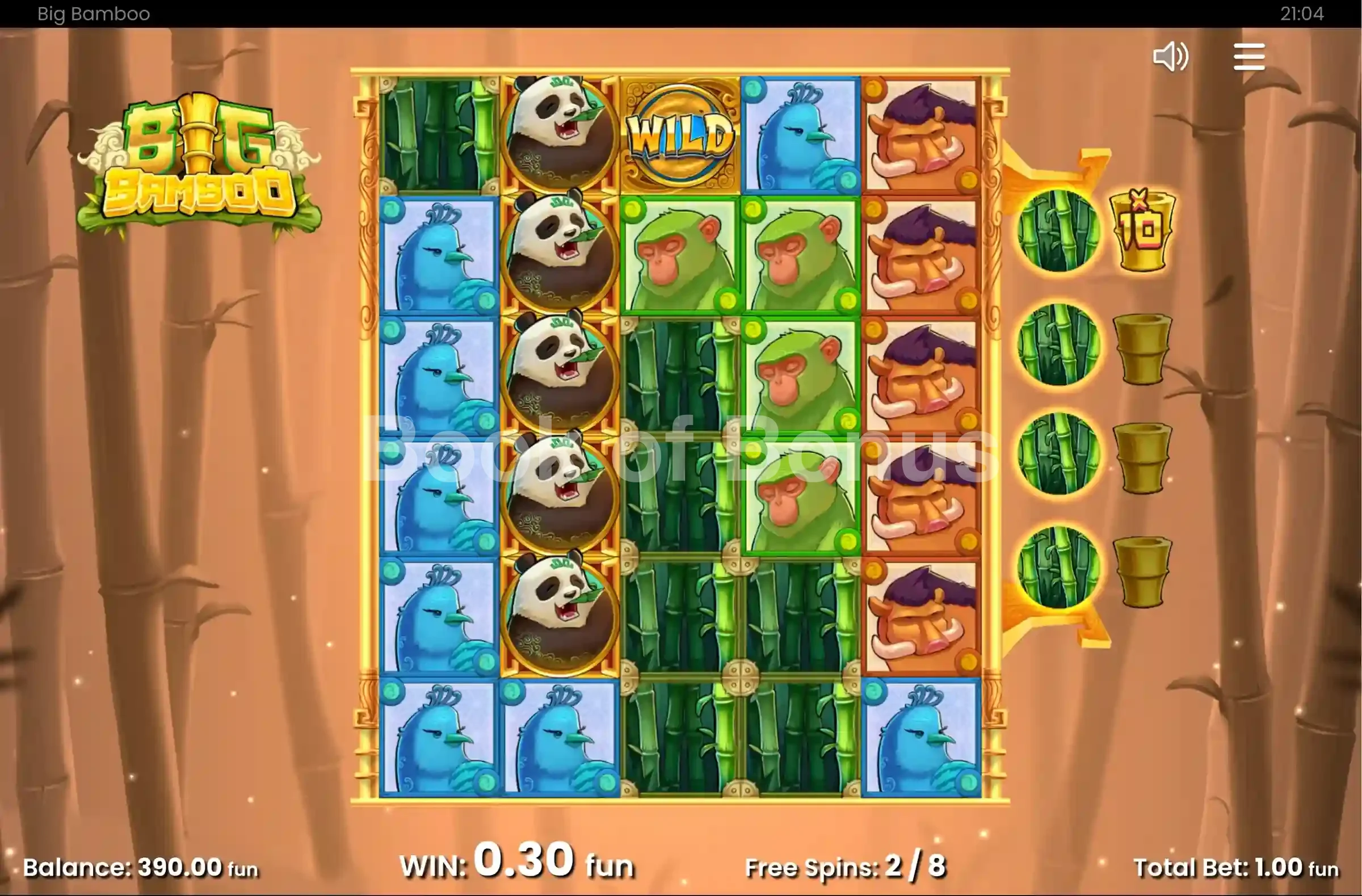 Big Bamboo par Push Gaming - tours gratuits