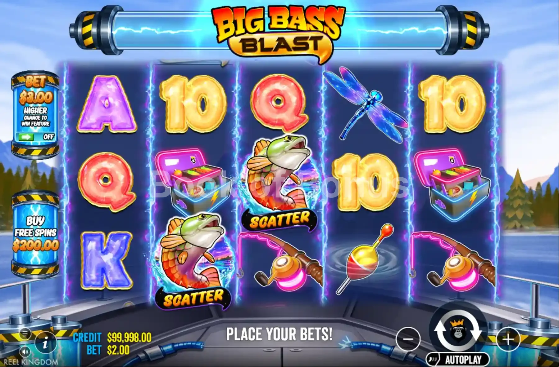 Jeu de base Big Bass Blast