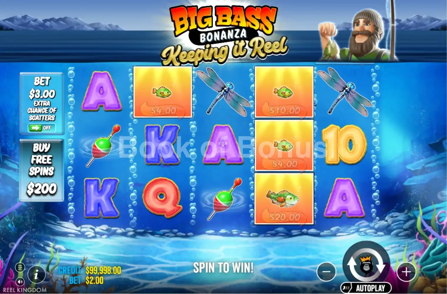 Jeu de base Big Bass Bonanza Keeping It Reel