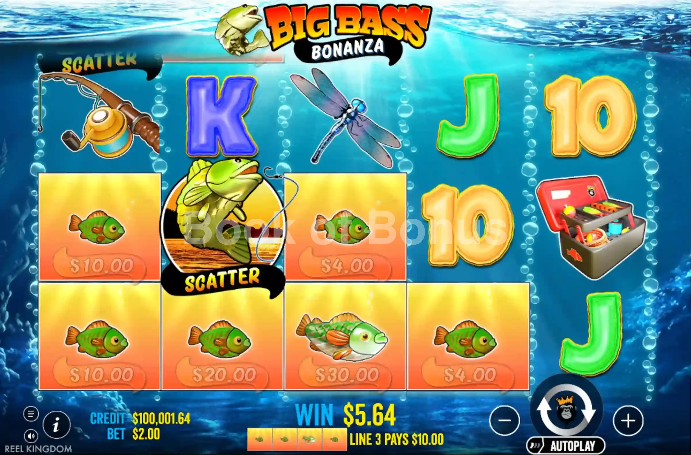 Big Bass Bonanza par Reel Kingdom - base game 2
