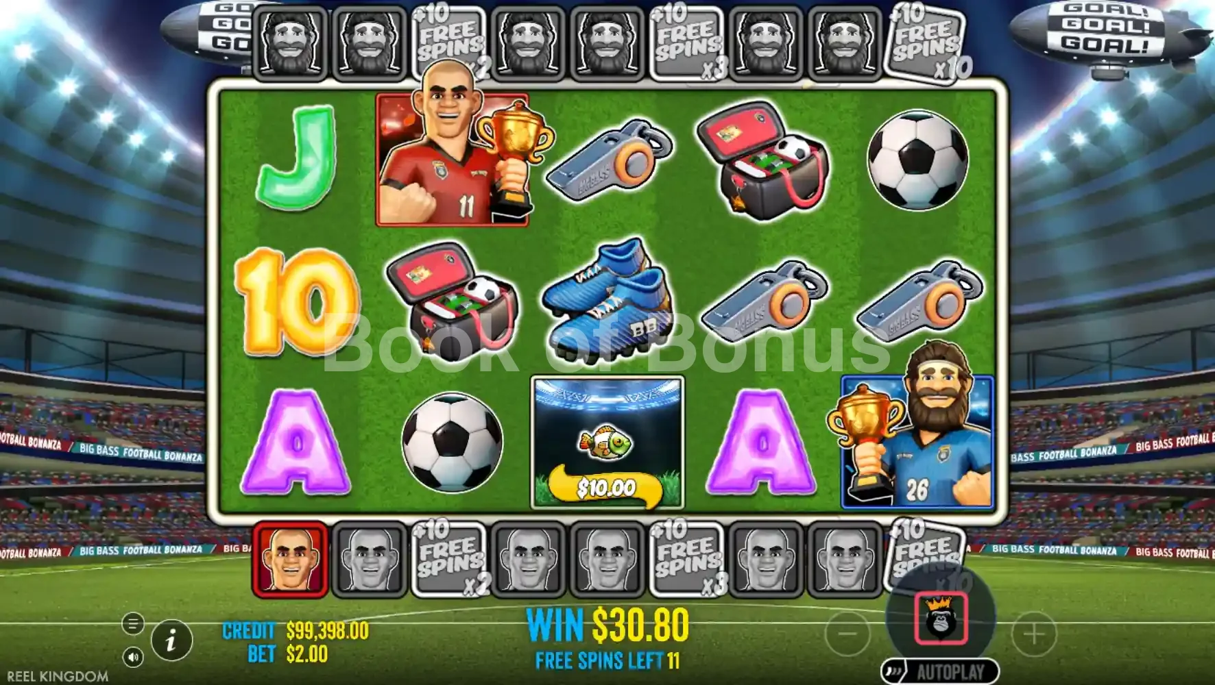 Tours gratuits Big Bass Football Bonanza