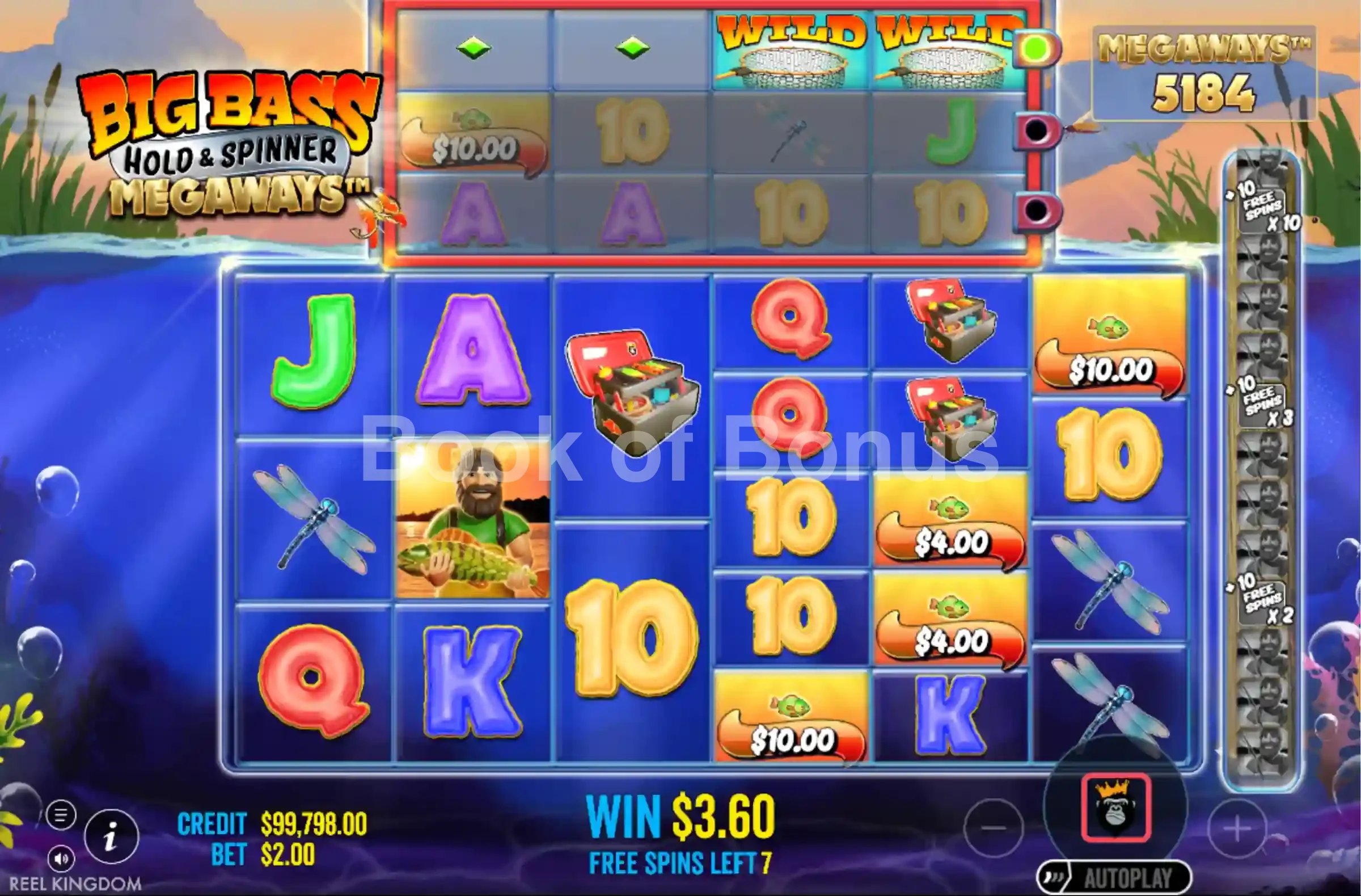 Tours gratuits Big Bass Hold & Spinner Megaways