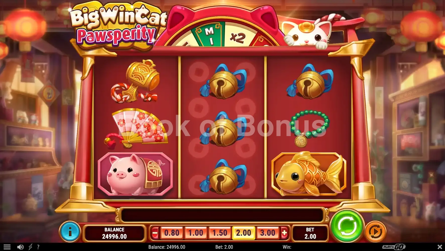 Écran bonus Big Win Cat Pawsperity