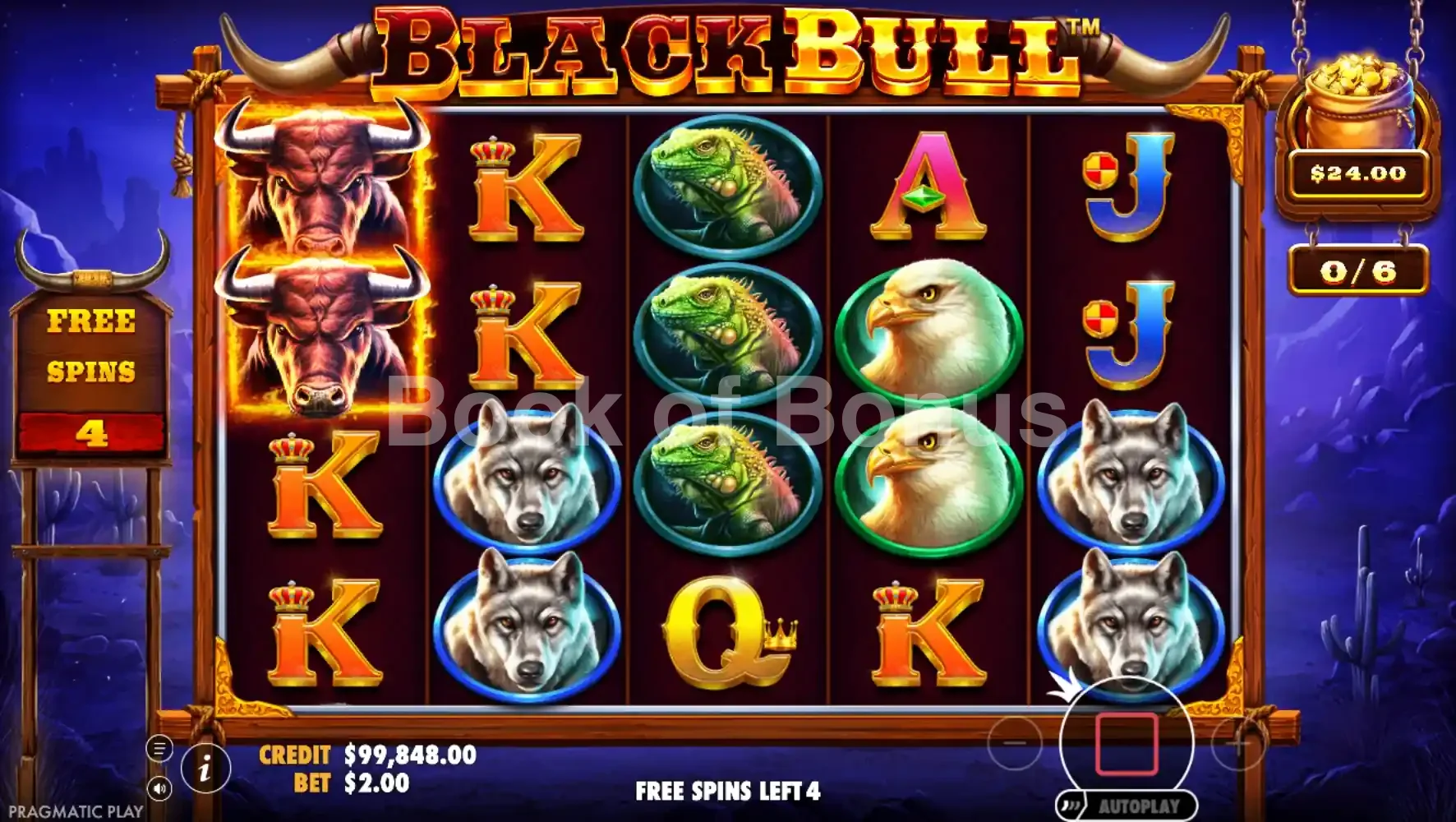 Black Bull par Pragmatic Play - tours gratuits