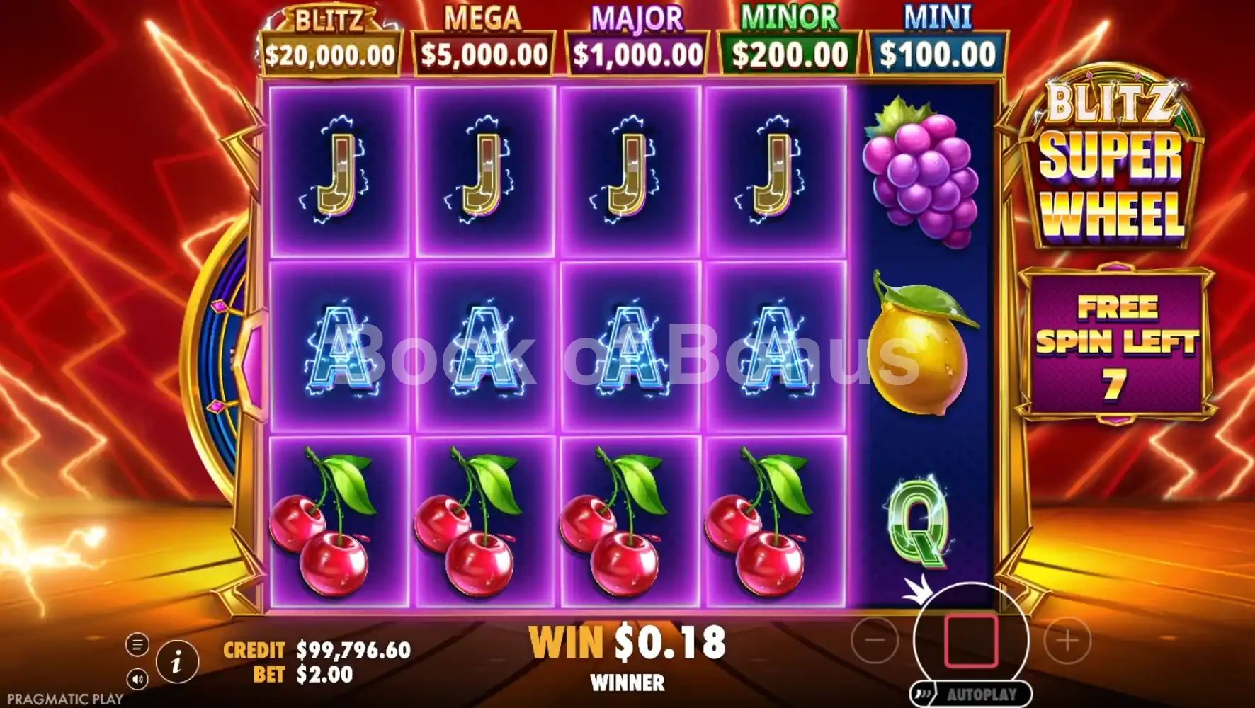 Blitz Super Wheel par Pragmatic Play - tours gratuits