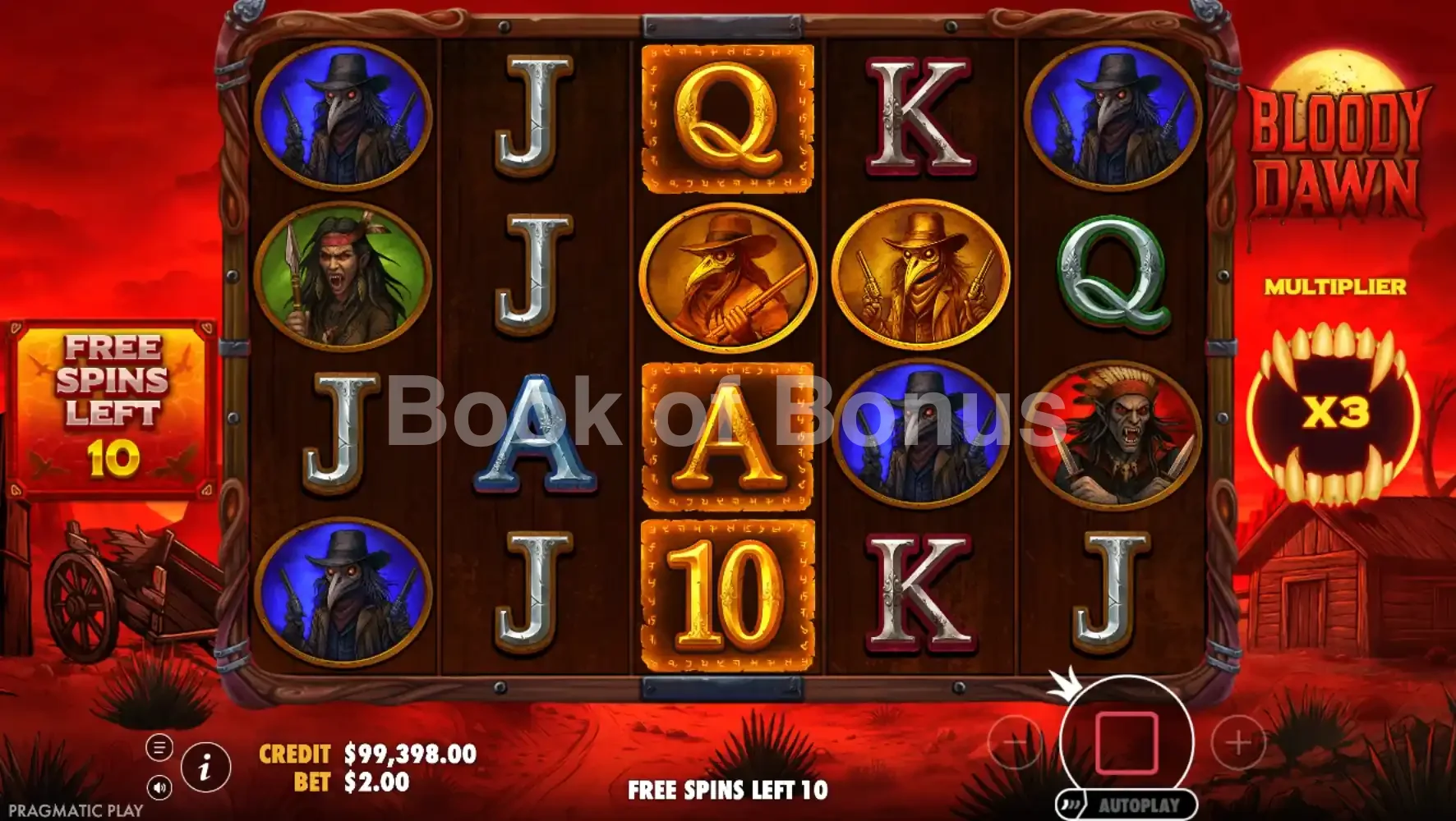 Bloody Dawn par Pragmatic Play - tours gratuits