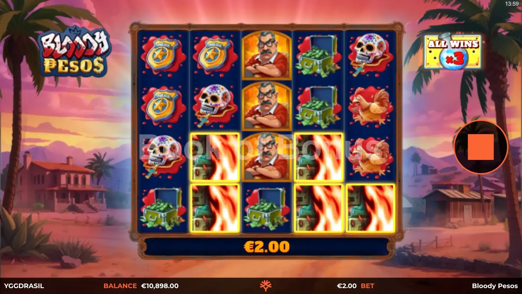 Bloody Pesos par Yggdrasil - tours gratuits